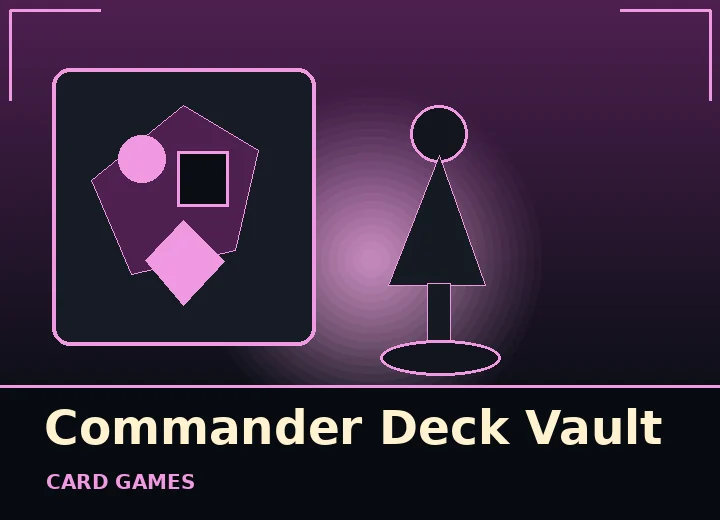 Original editorial artwork for Commander Deck Vault
