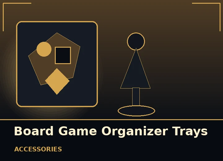 Original editorial artwork for Board Game Organizer Trays
