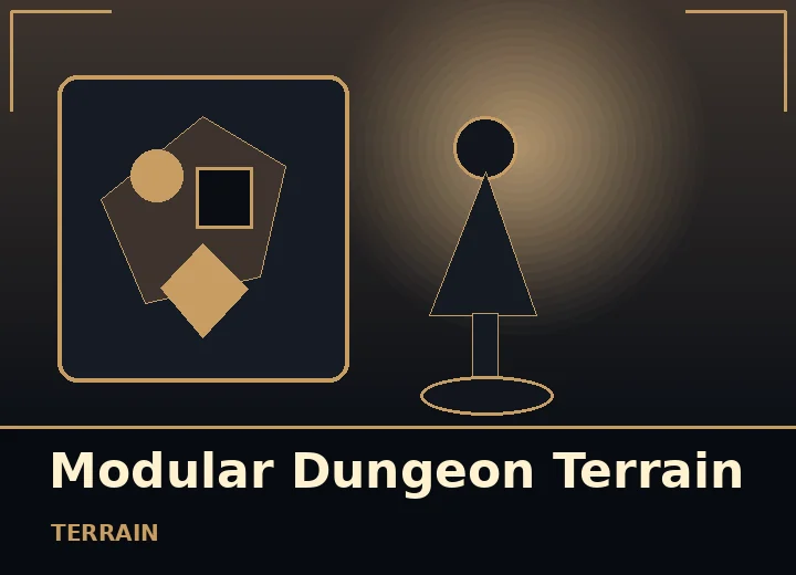 Original editorial artwork for Modular Dungeon Terrain