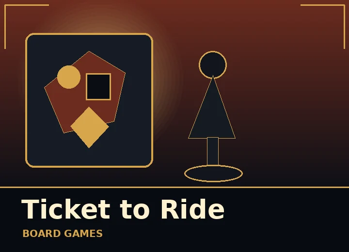 Original editorial artwork for Ticket to Ride